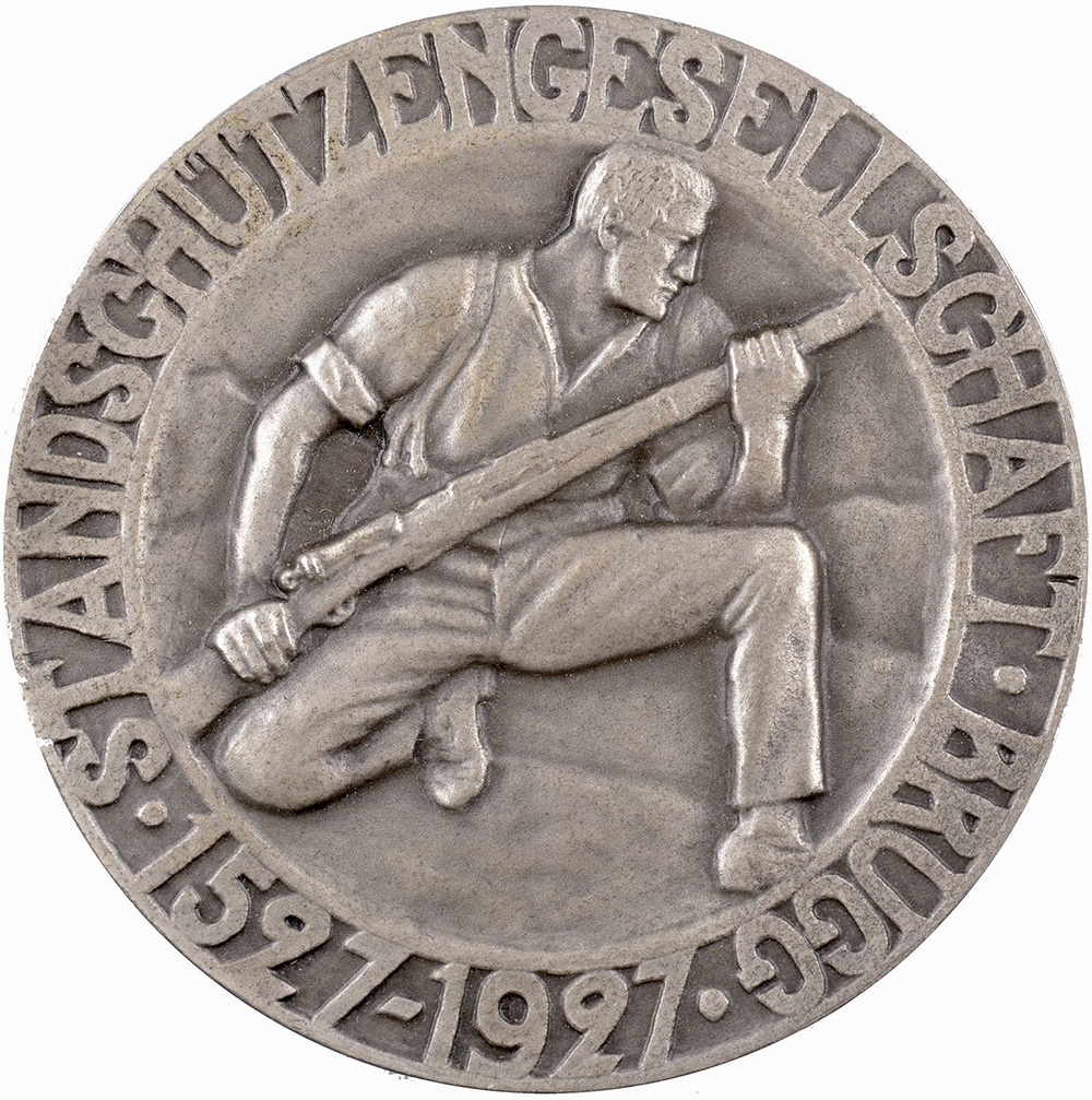 Aargau, Brugg,  400J.Standschützengesell., 1927, stgl, Silver
