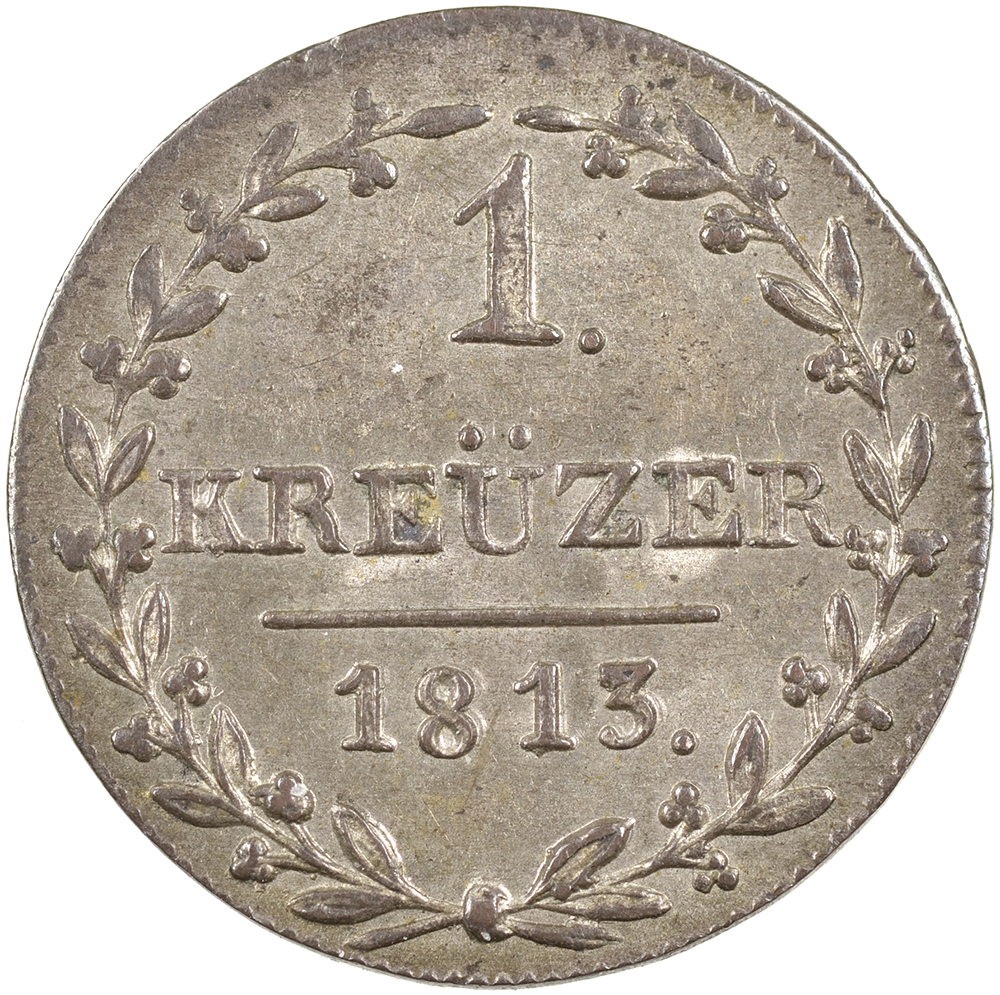 Appenzell Ausserrhoden, 1 Kreuzer, 1813, stgl