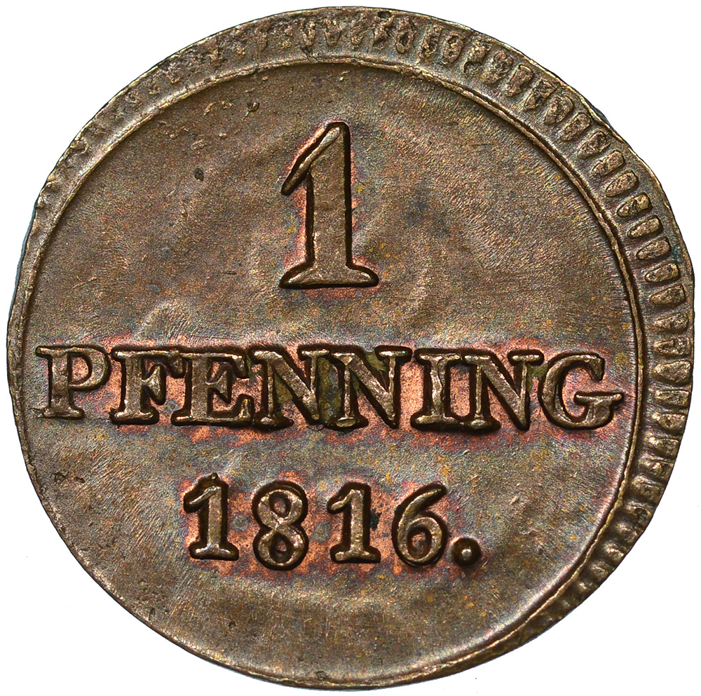 Appenzell Ausserrhoden, Pfennig, 1816, stgl