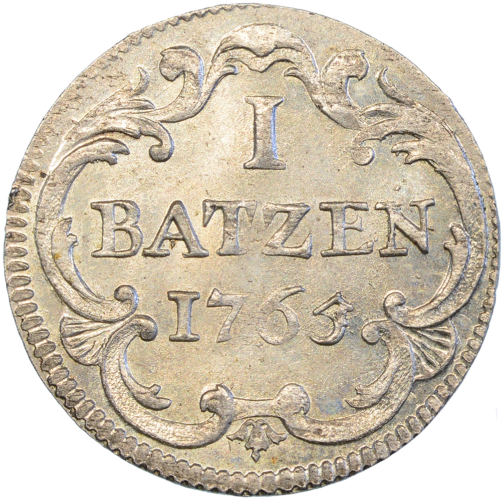 Basel, 1 Batzen, 1765, stgl