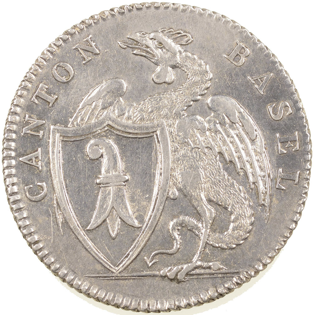 Basel, 5 Batzen, 1809, unz-