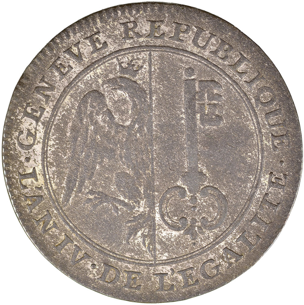Genéve, 3 Sols, 1795, ss-vz
