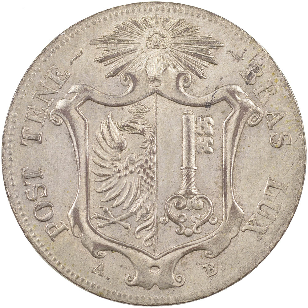 Genéve, 10 Centimes, 1847, vz-unz