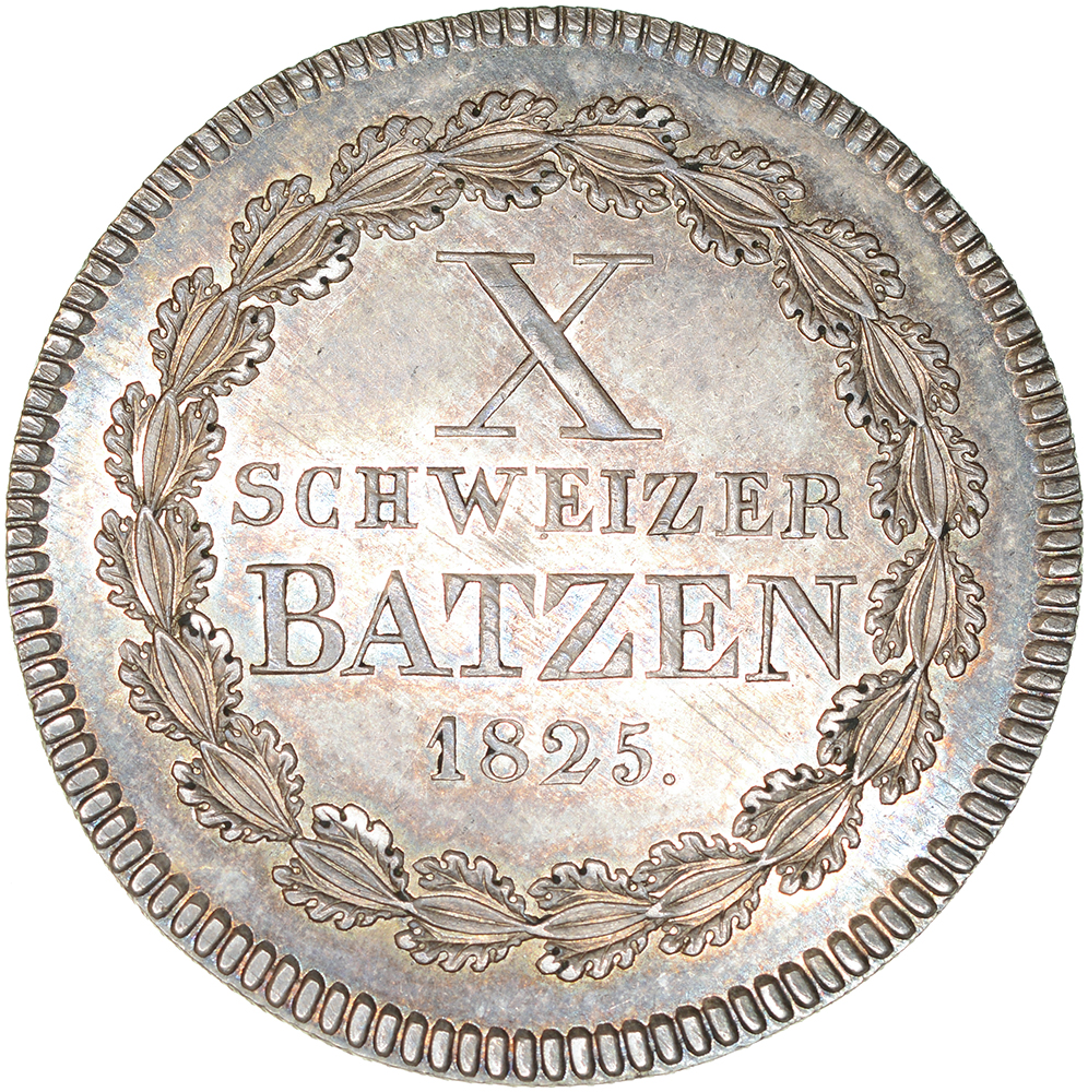 Graubünden, 10 Batzen, 1825, stgl