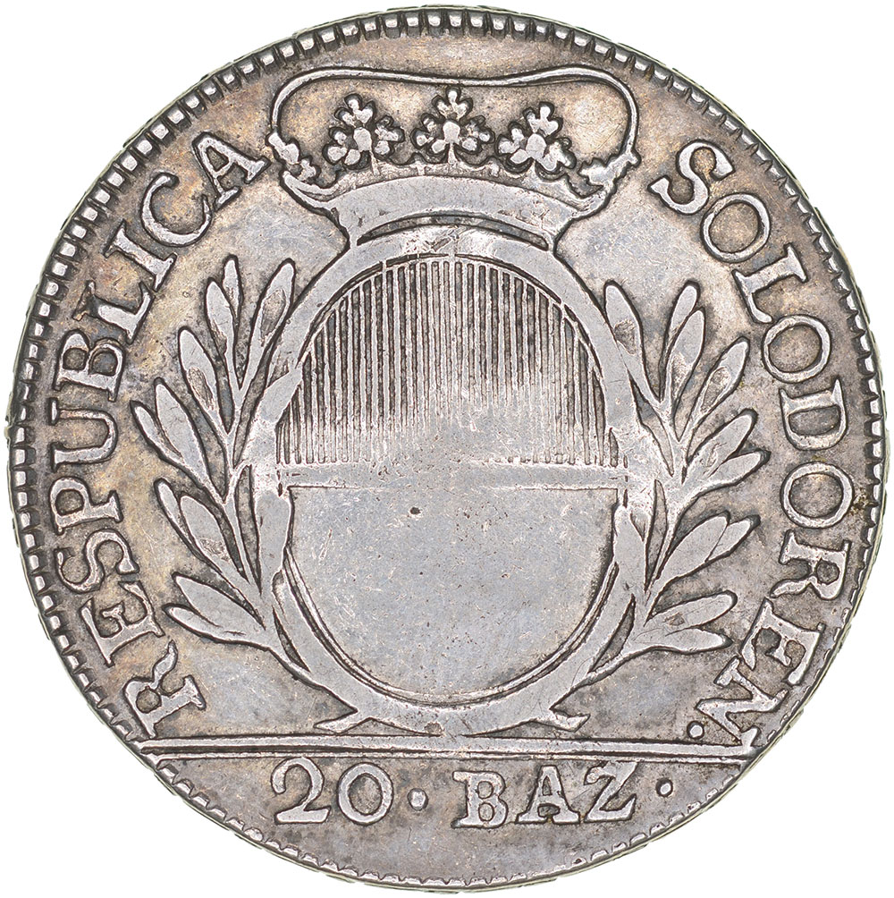 Solothurn, 20 Batzen, 1795, vz