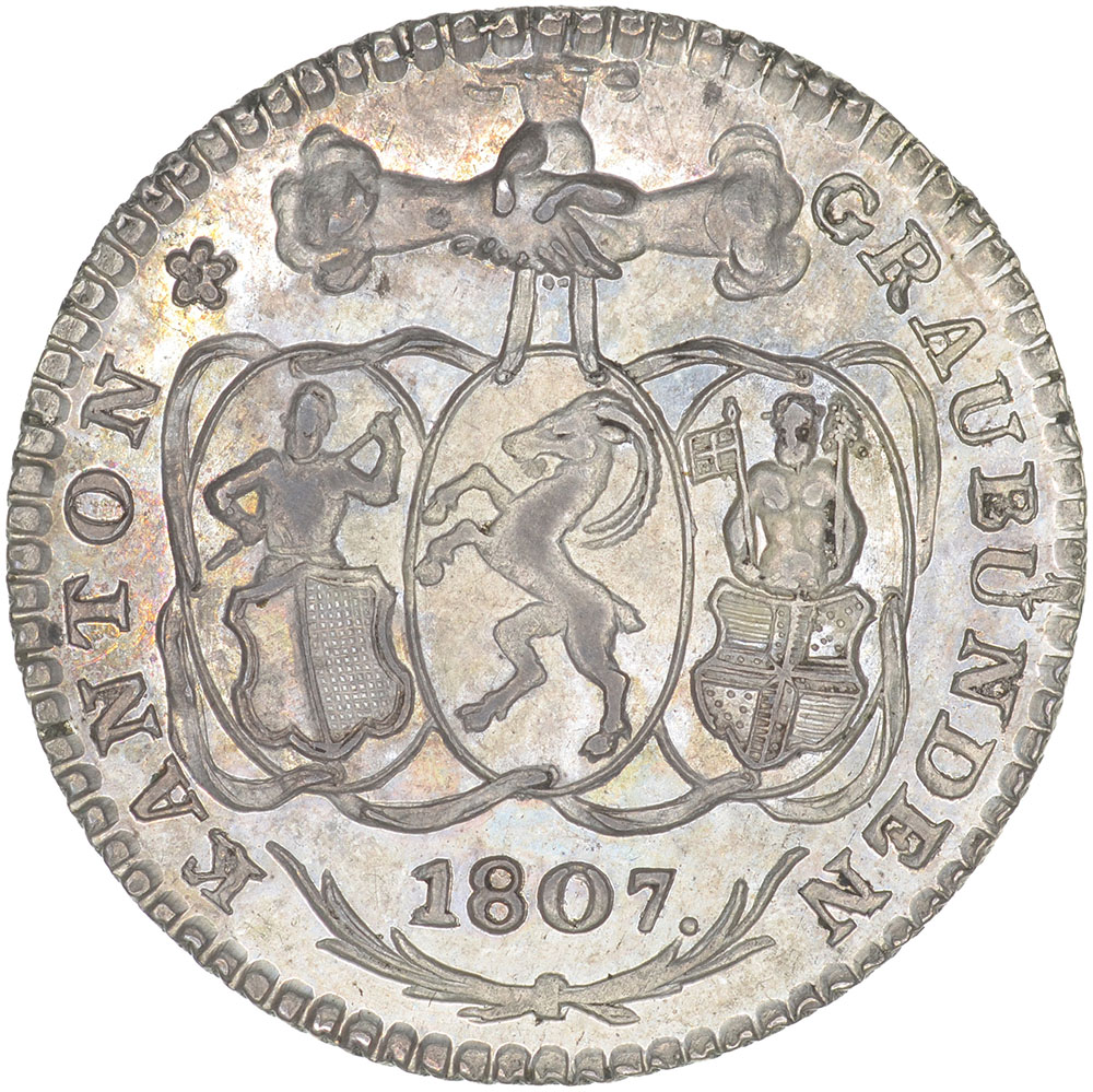 Graubünden, 5 Batzen, 1807, unz/stgl