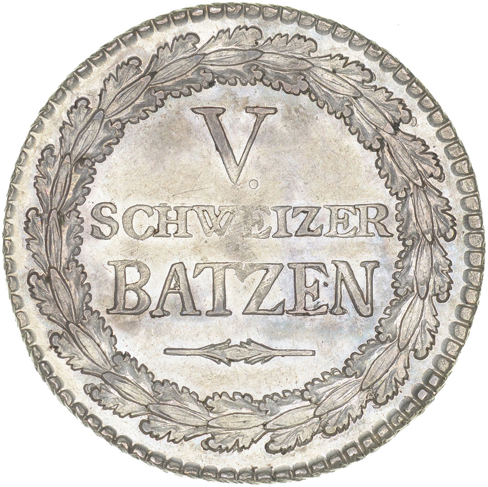 Graubünden, 5 Batzen, 1807, unz/stgl