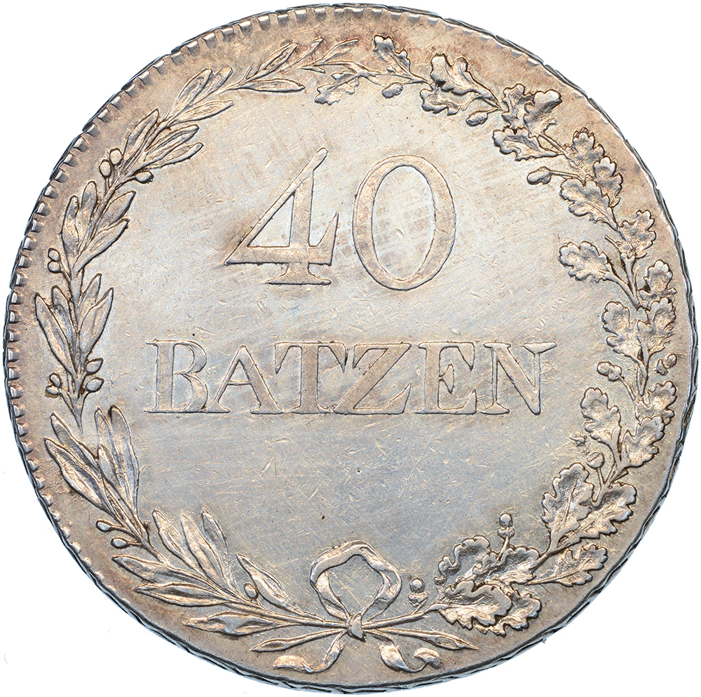 Luzern, 40 Batzen, 1817, vz-unz