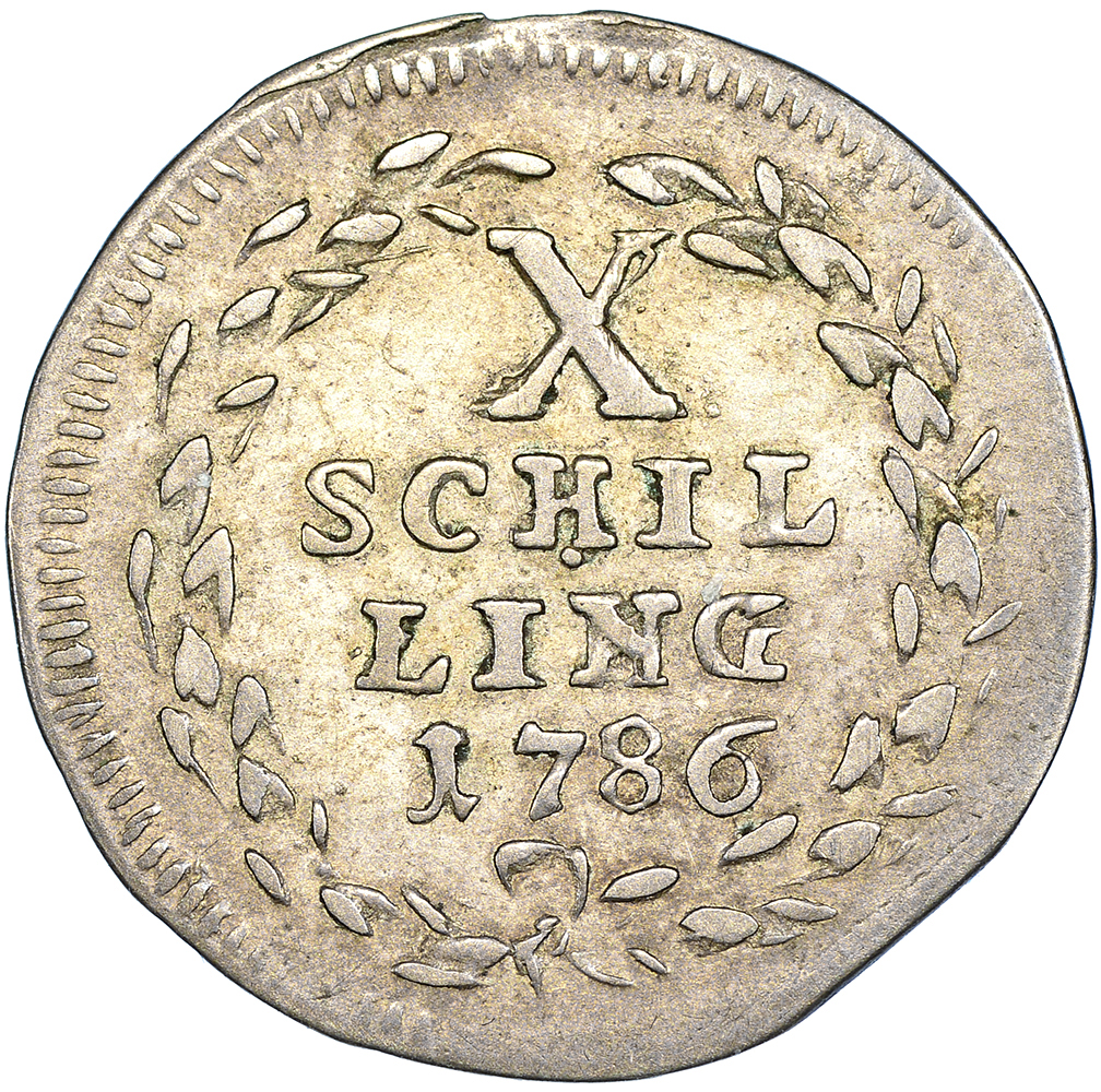 Schwyz, 10 Schilling, 1786, ss-vz