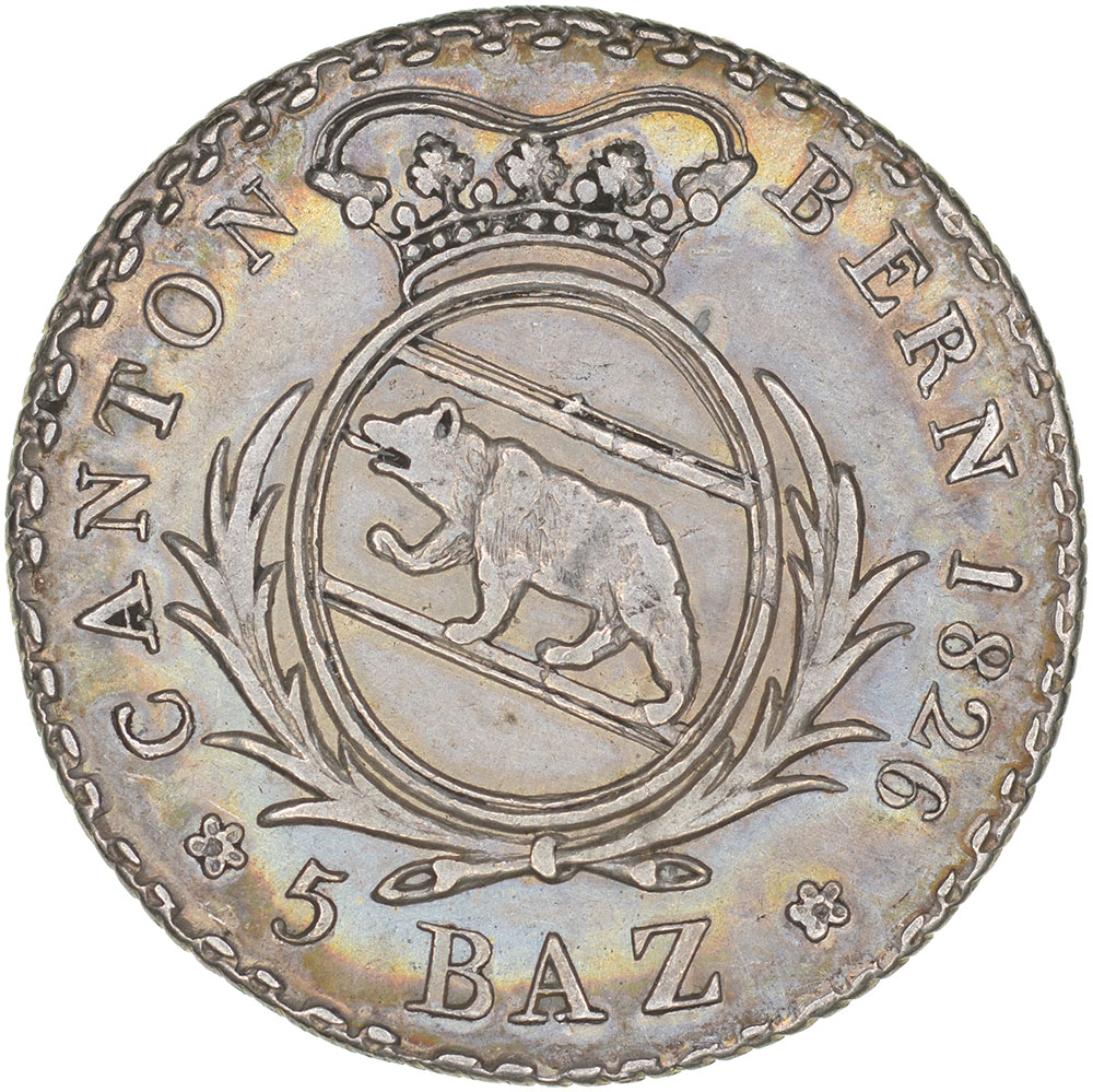 Bern, 5 Batzen, 1826, vz-unz