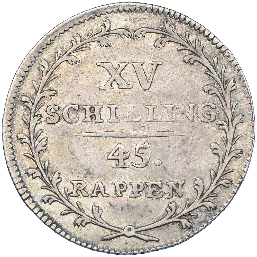 Glarus, 15 Schilling, 1807, ss-vz 