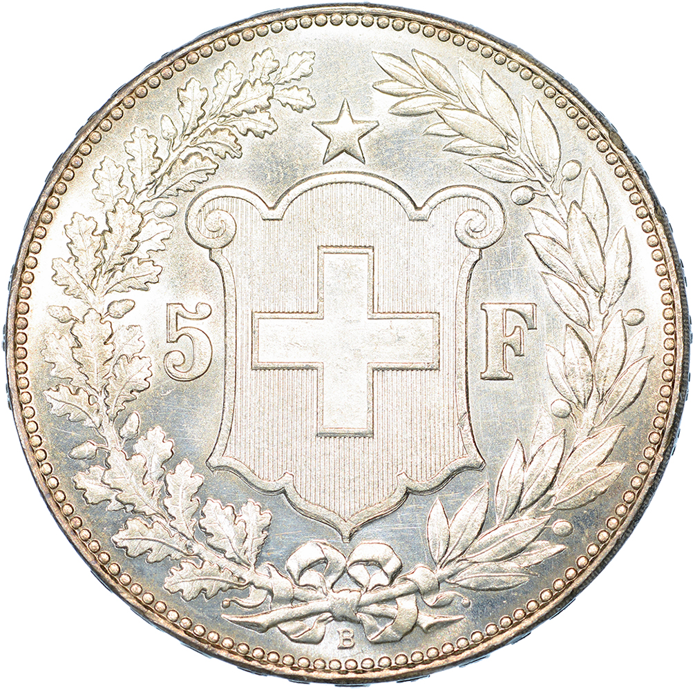 5 Franken, 1900, Stempelglanz 
