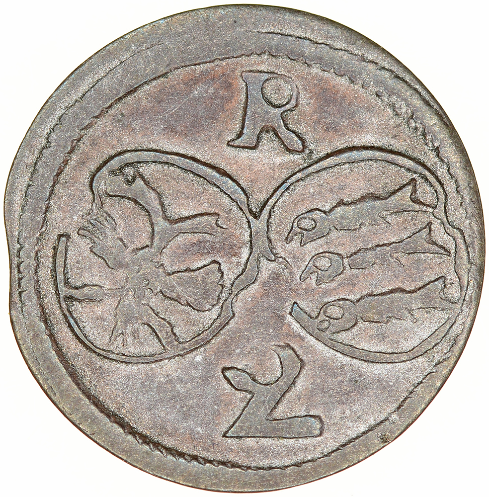 Reichenau, 2 Pfennig, 1731, vz, ovale Schildchen