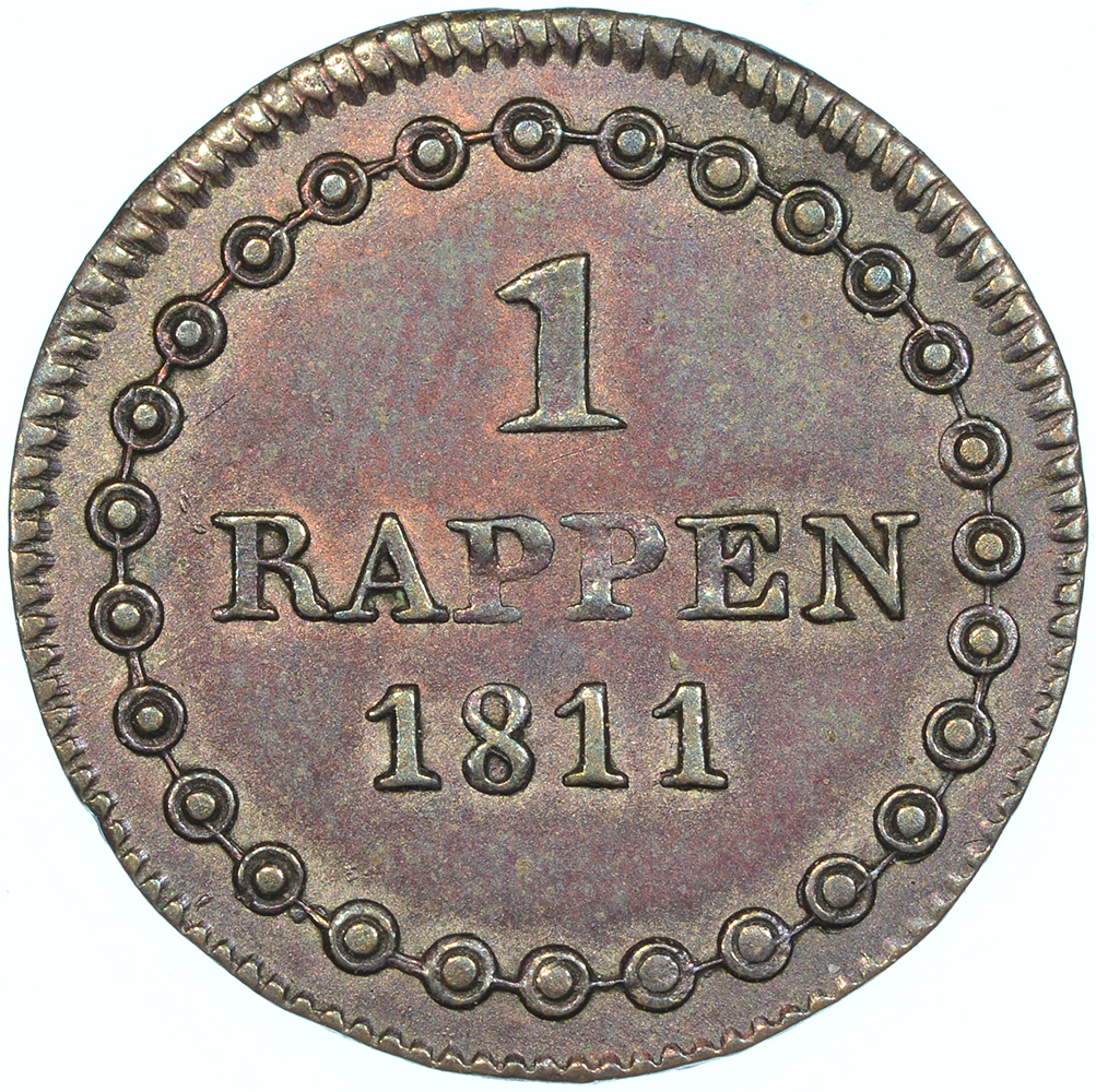 Uri, 1 Rappen, 1811, vz-unz