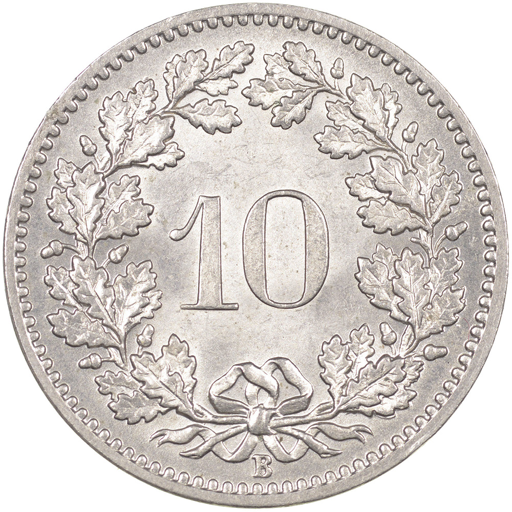 10 Rappen, 1902, unz/stgl