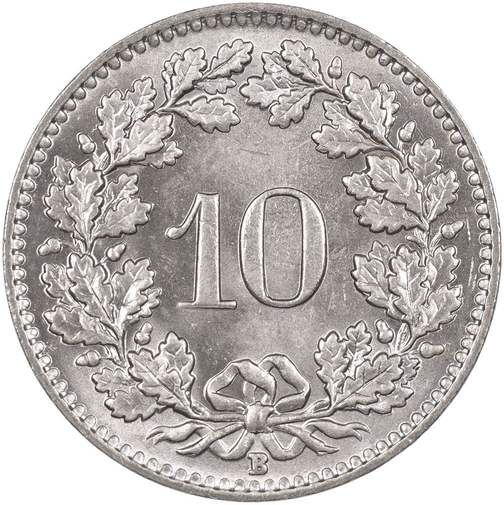 10 Rappen 1951 Stempelglanz Marcel H berling Numismatik