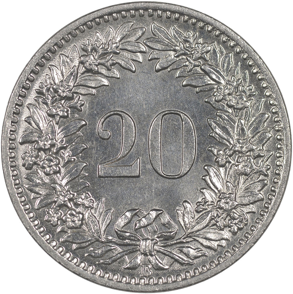 20 Rappen, 1906, unz/stgl