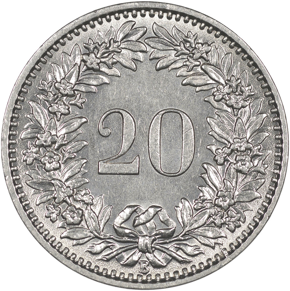 20 Rappen, 1931, unz/stgl