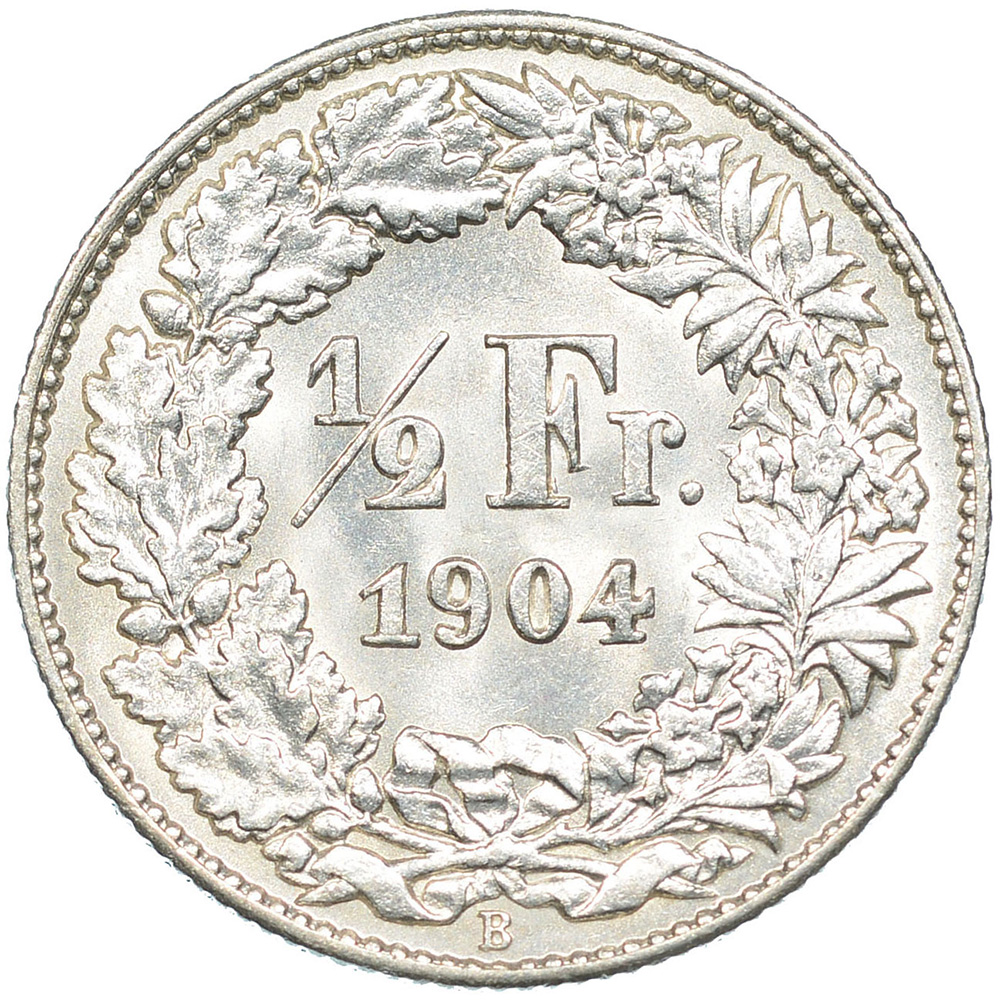 50 Rappen, 1904, unz/stgl