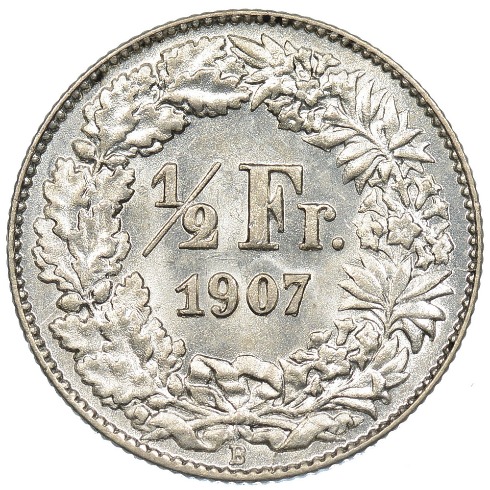 50 Rappen, 1907, unz/stgl