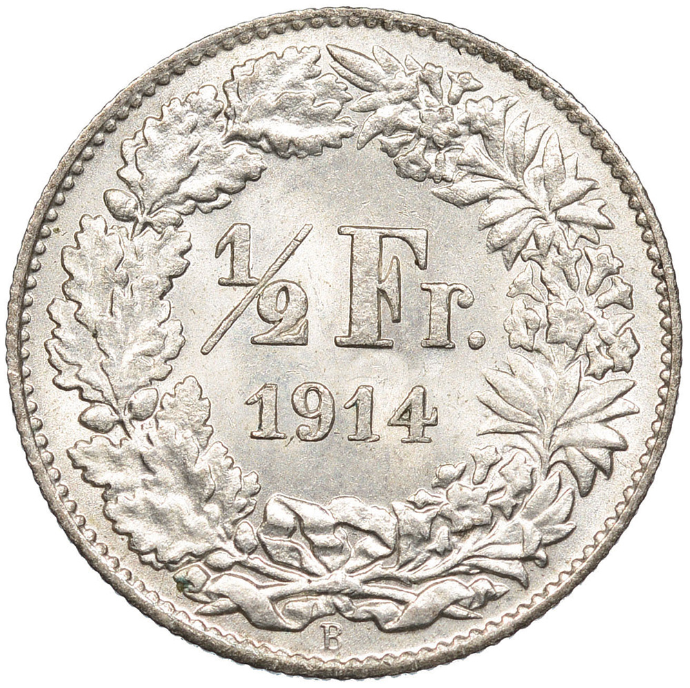 50 Rappen, 1914, unz/stgl