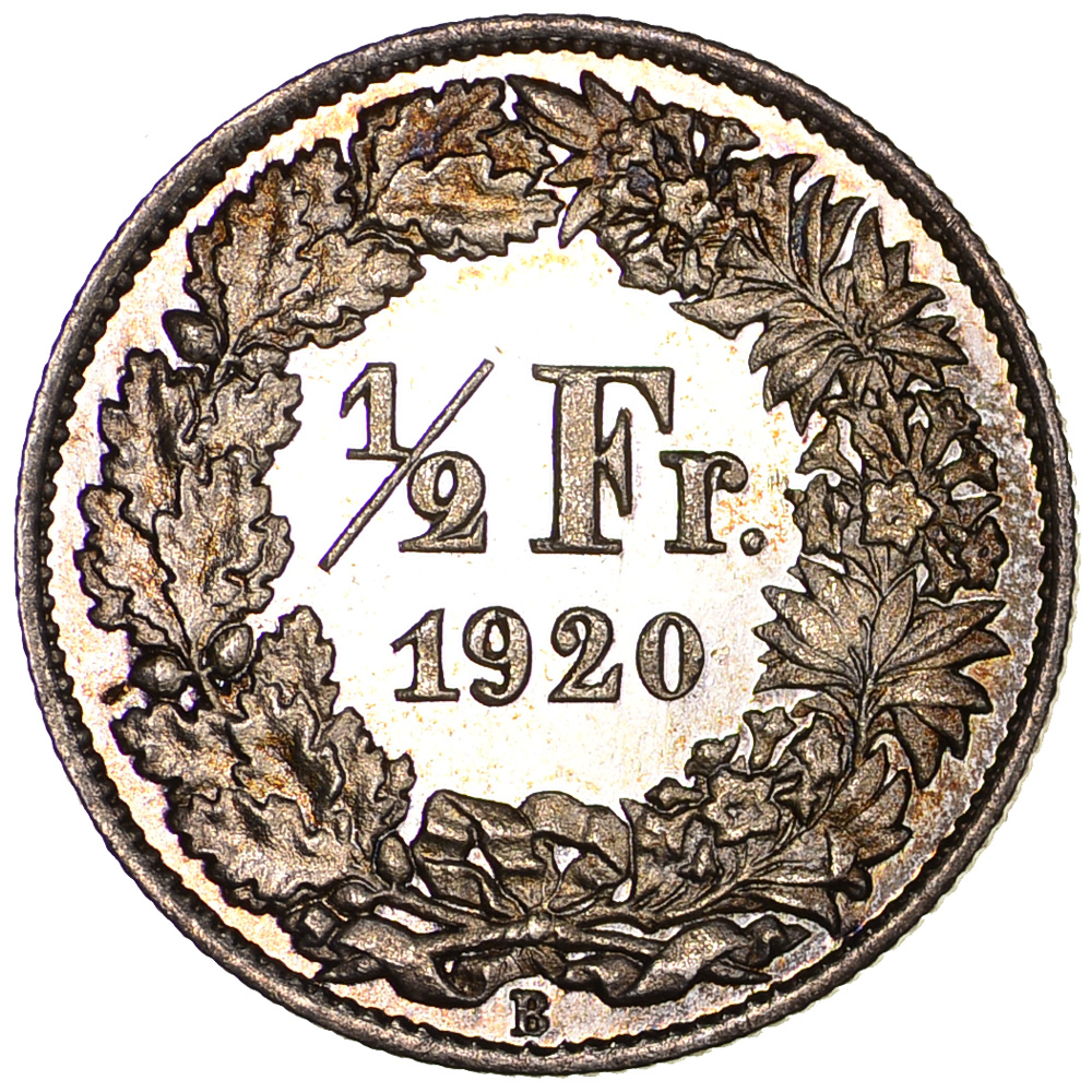 50 Rappen, 1920, Erstabschlag
