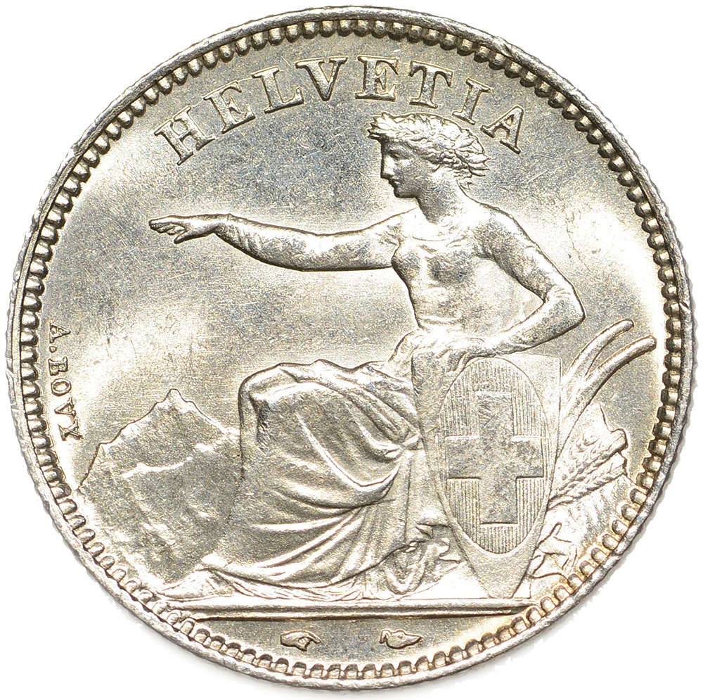 1 Franken, 1850, unzirkuliert