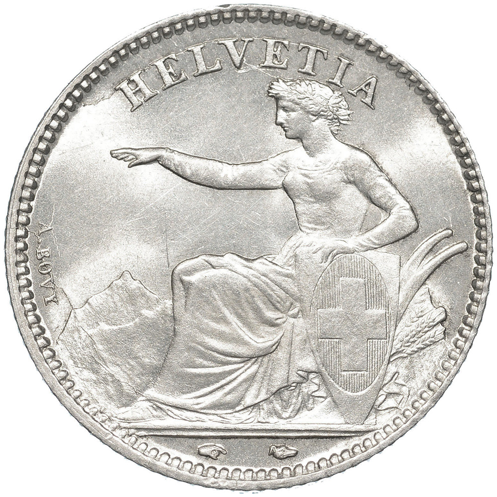 1 Franken, 1851, unzirkuliert