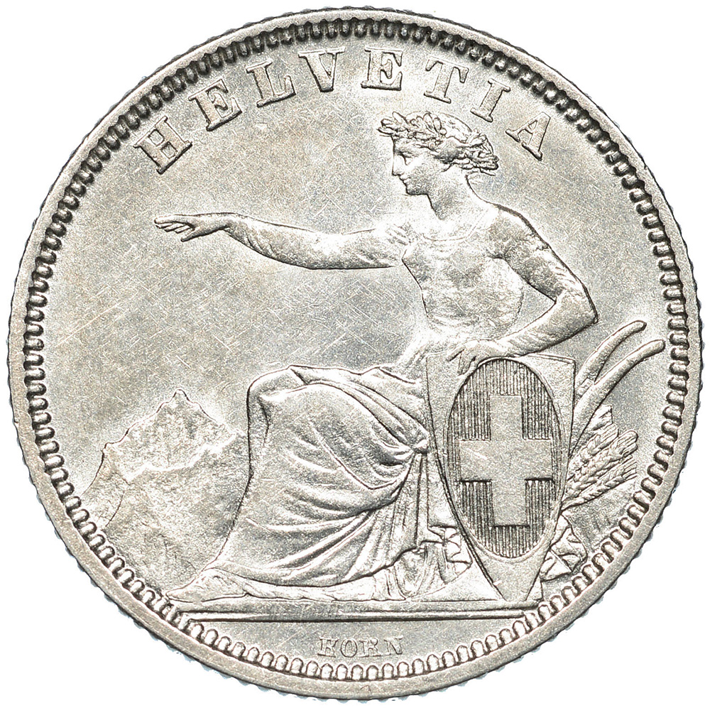 1 Franken, 1861, unzirkuliert