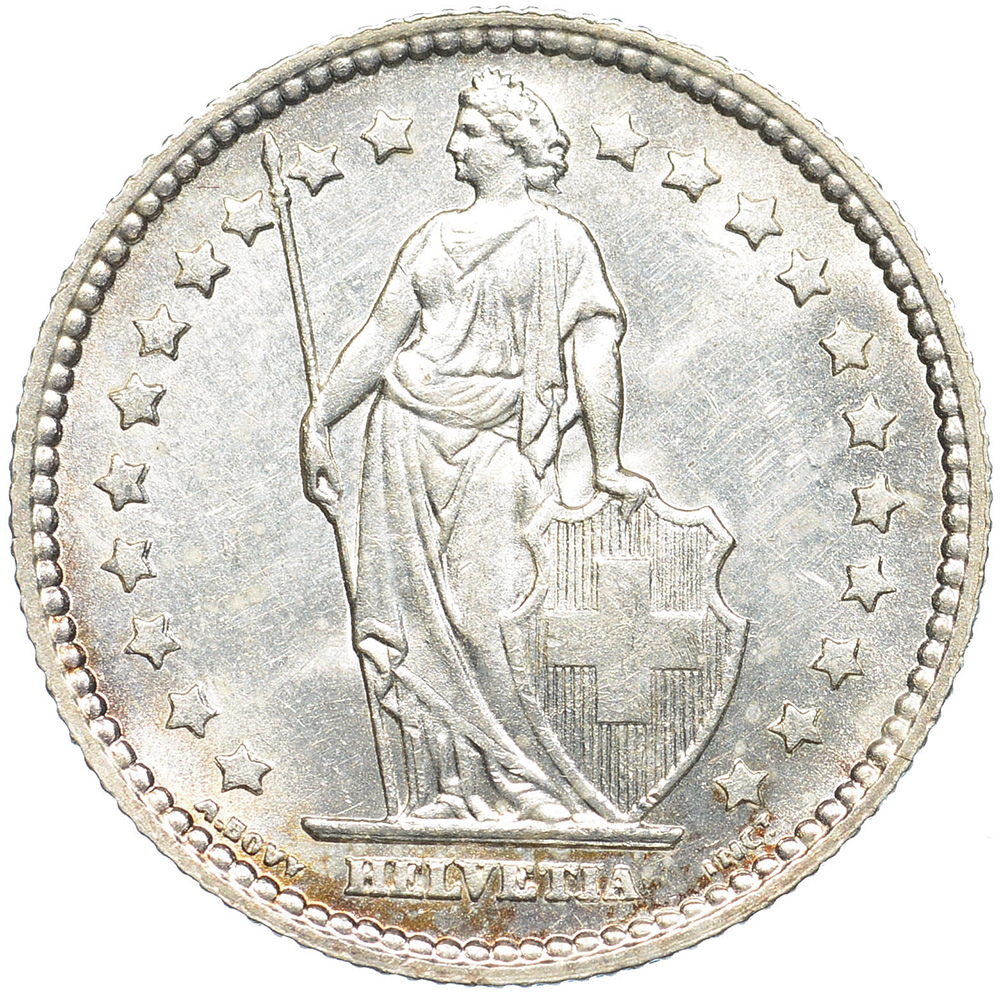 1 Franken, 1886, fast unzirkuliert