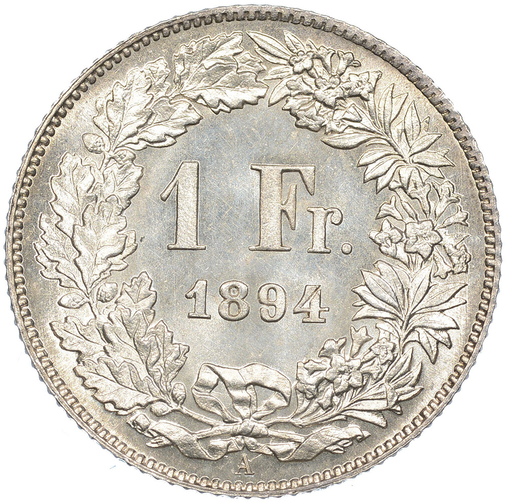 1 Franken, 1894, Stempelglanz