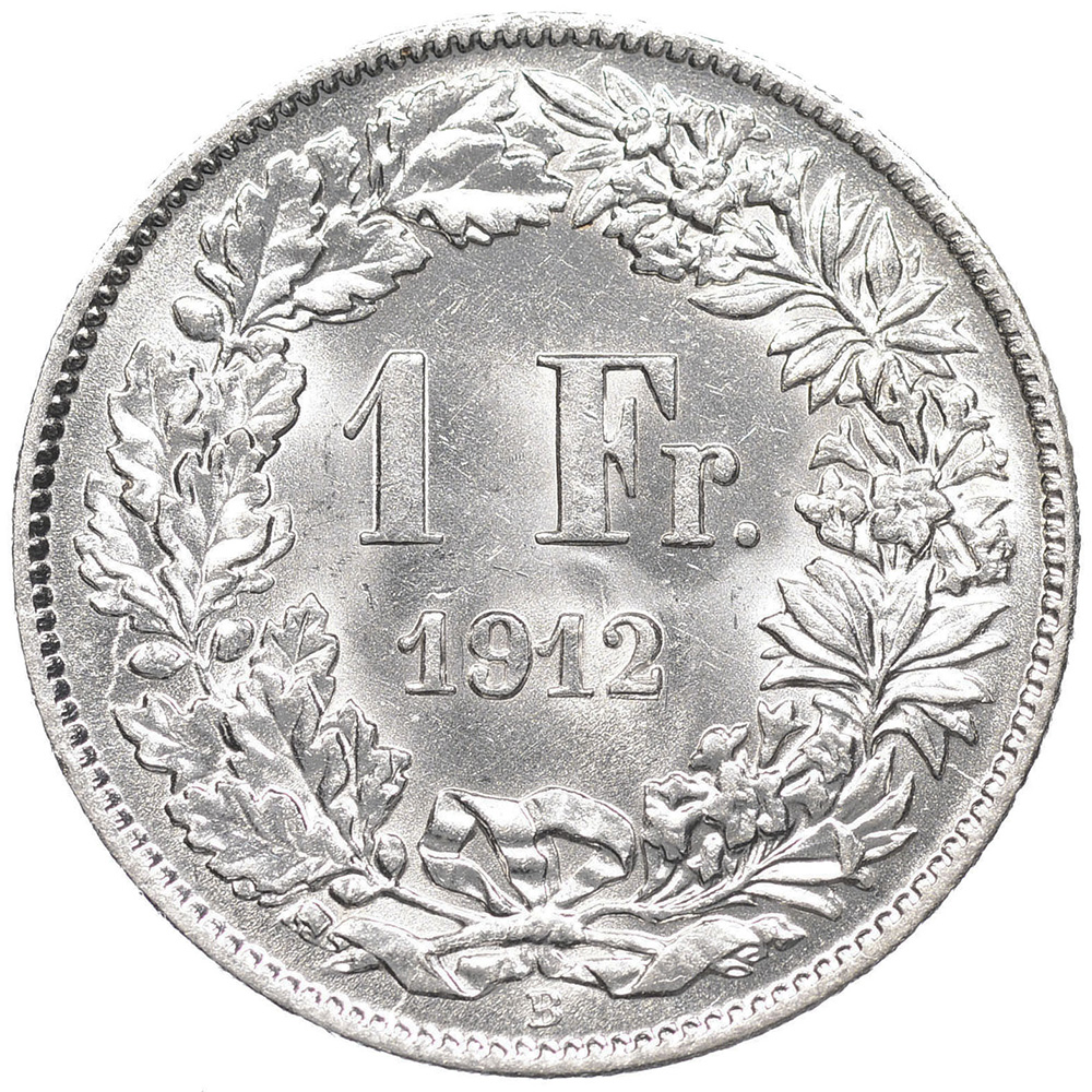1 Franken, 1912, fast unzirkuliert
