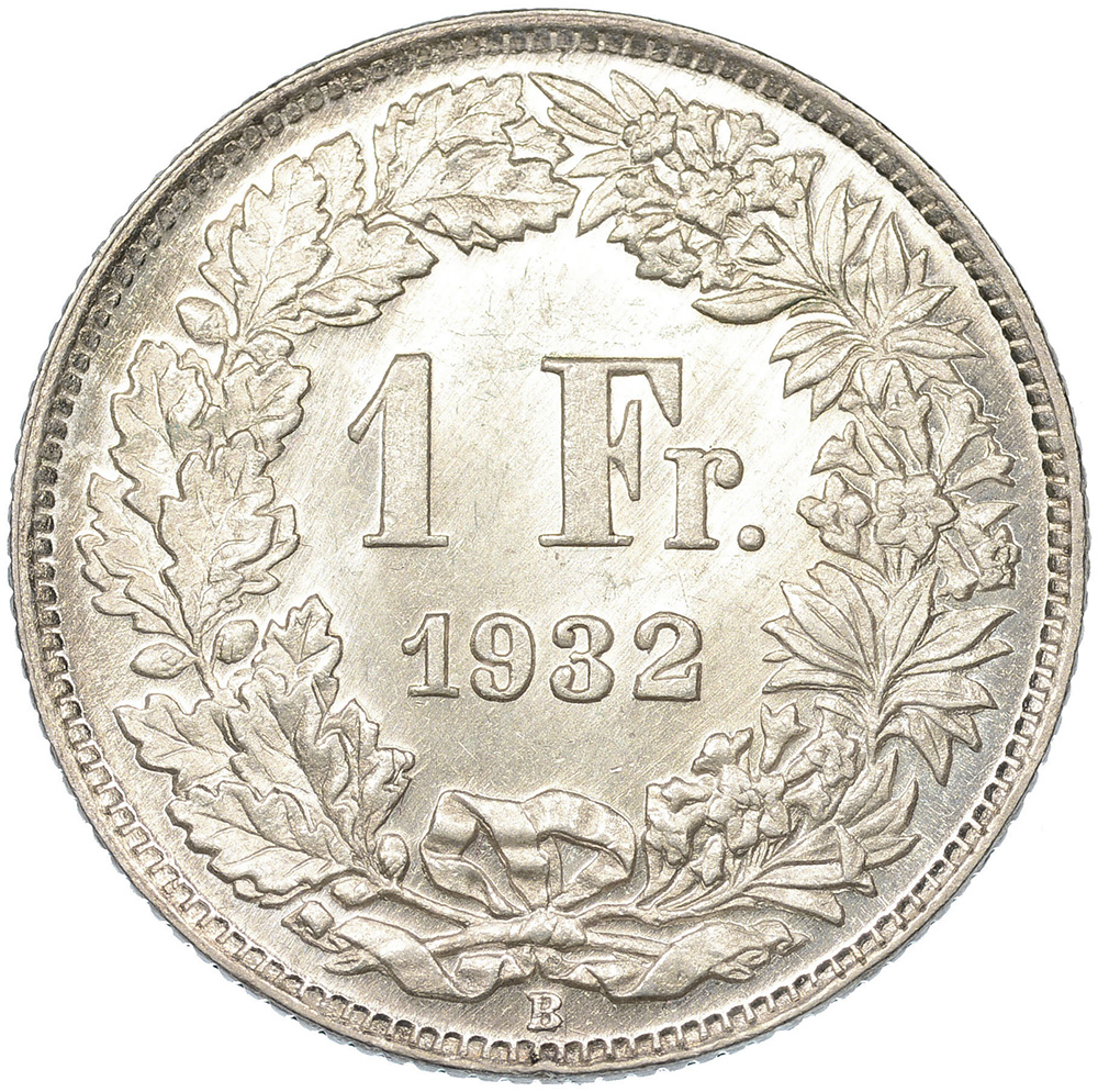 1 Franken, 1932, unzirkuliert