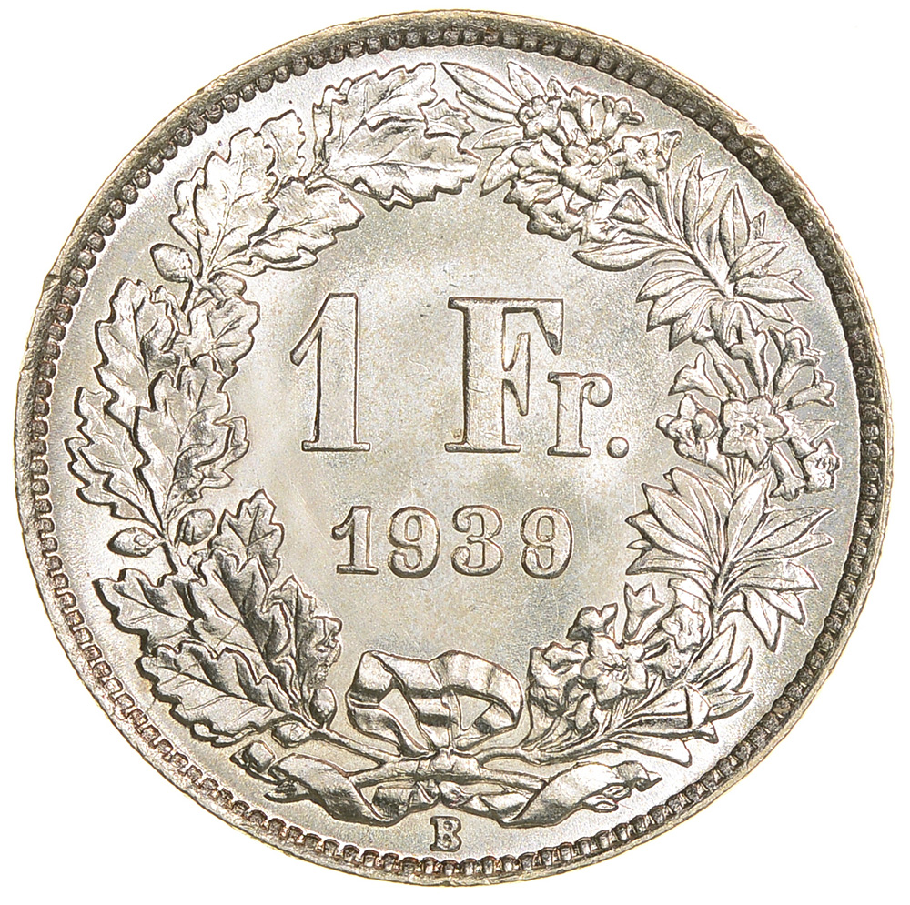 1 Franken, 1939, unzirkuliert