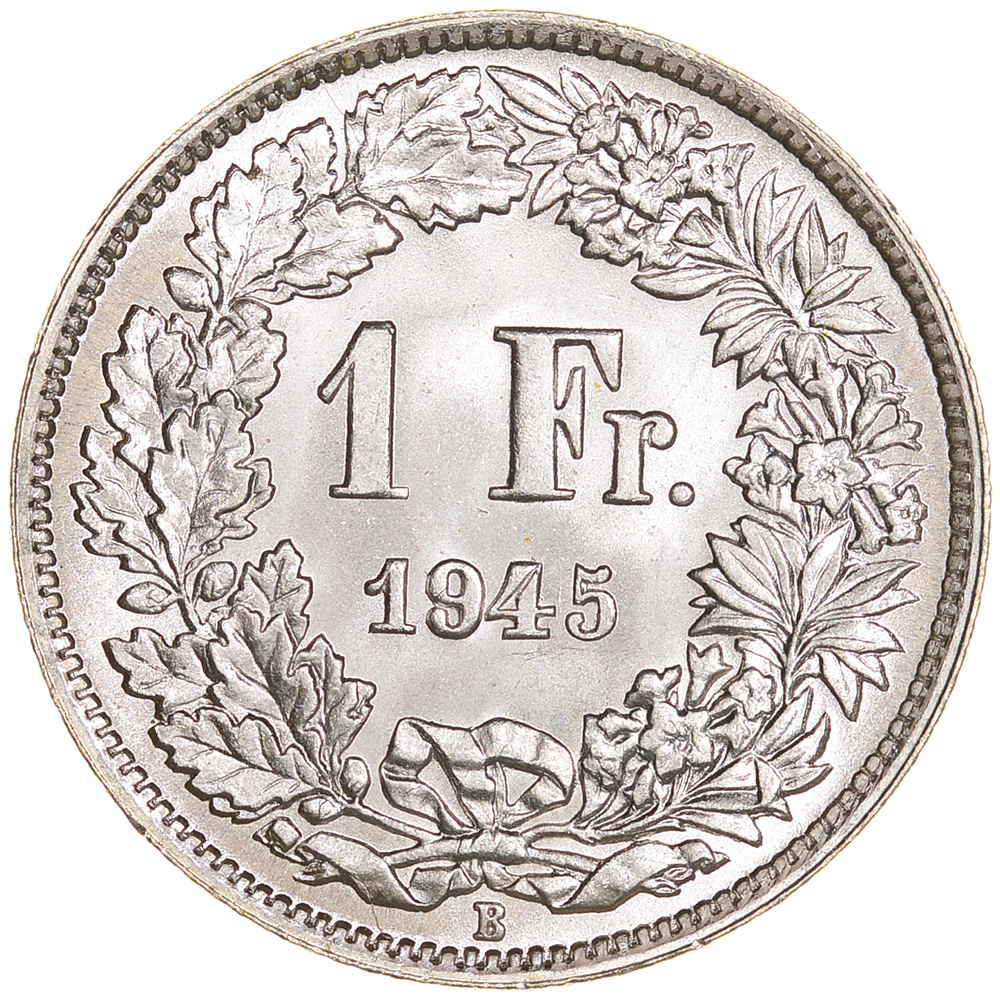 1 Franken, 1945, Stempelglanz