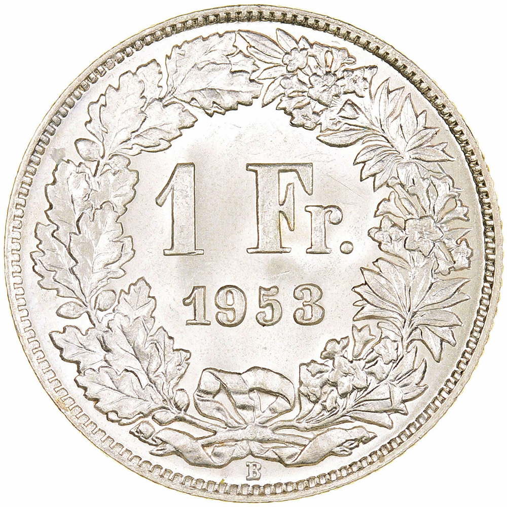 1 Franken, 1953, unz/stgl