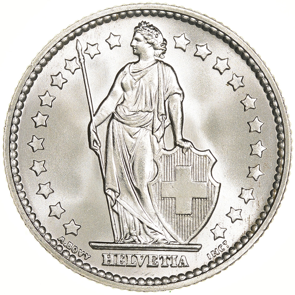 1 Franken, 1955, Stempelglanz
