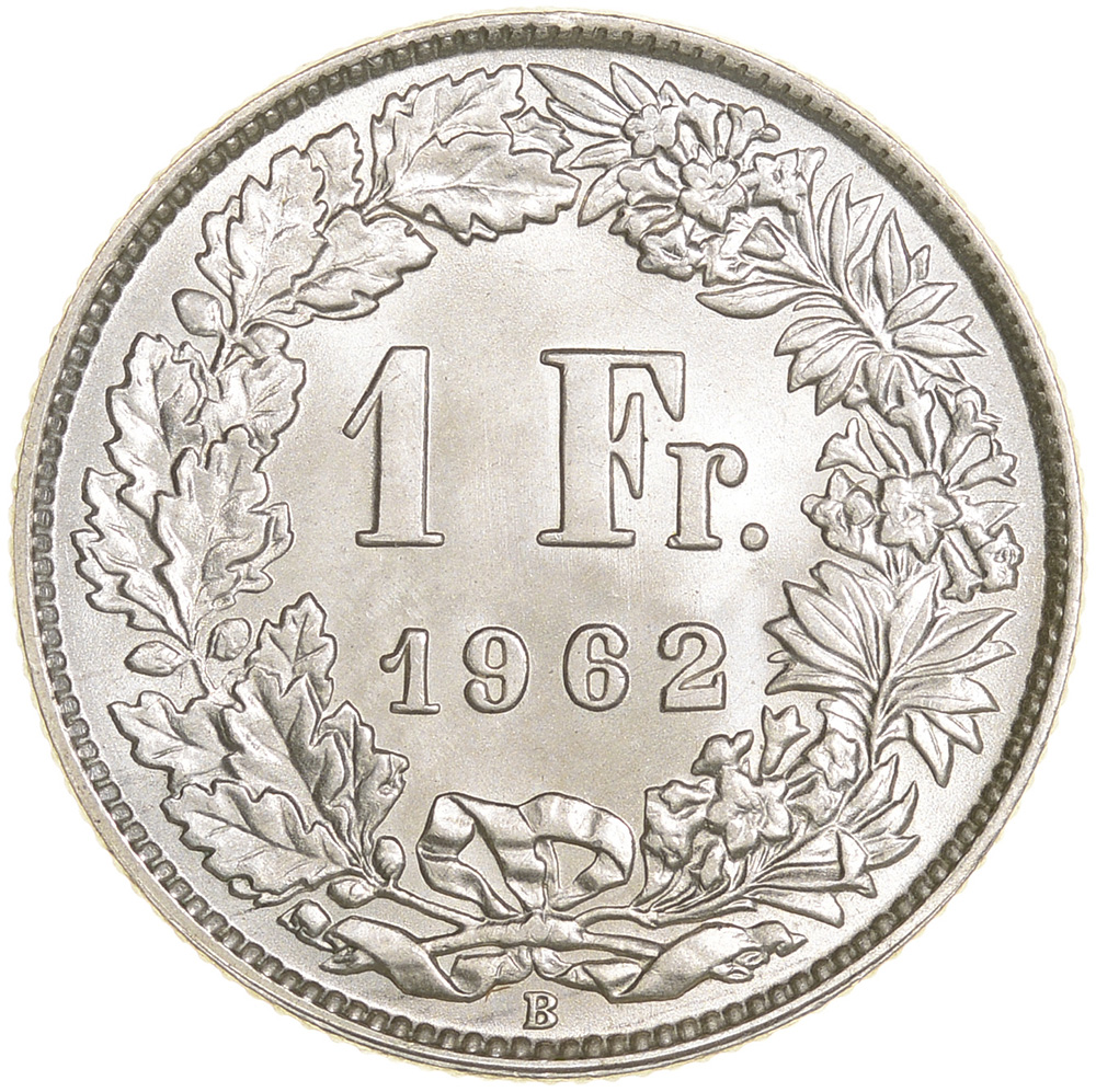 1 Franken, 1962, Stempelglanz