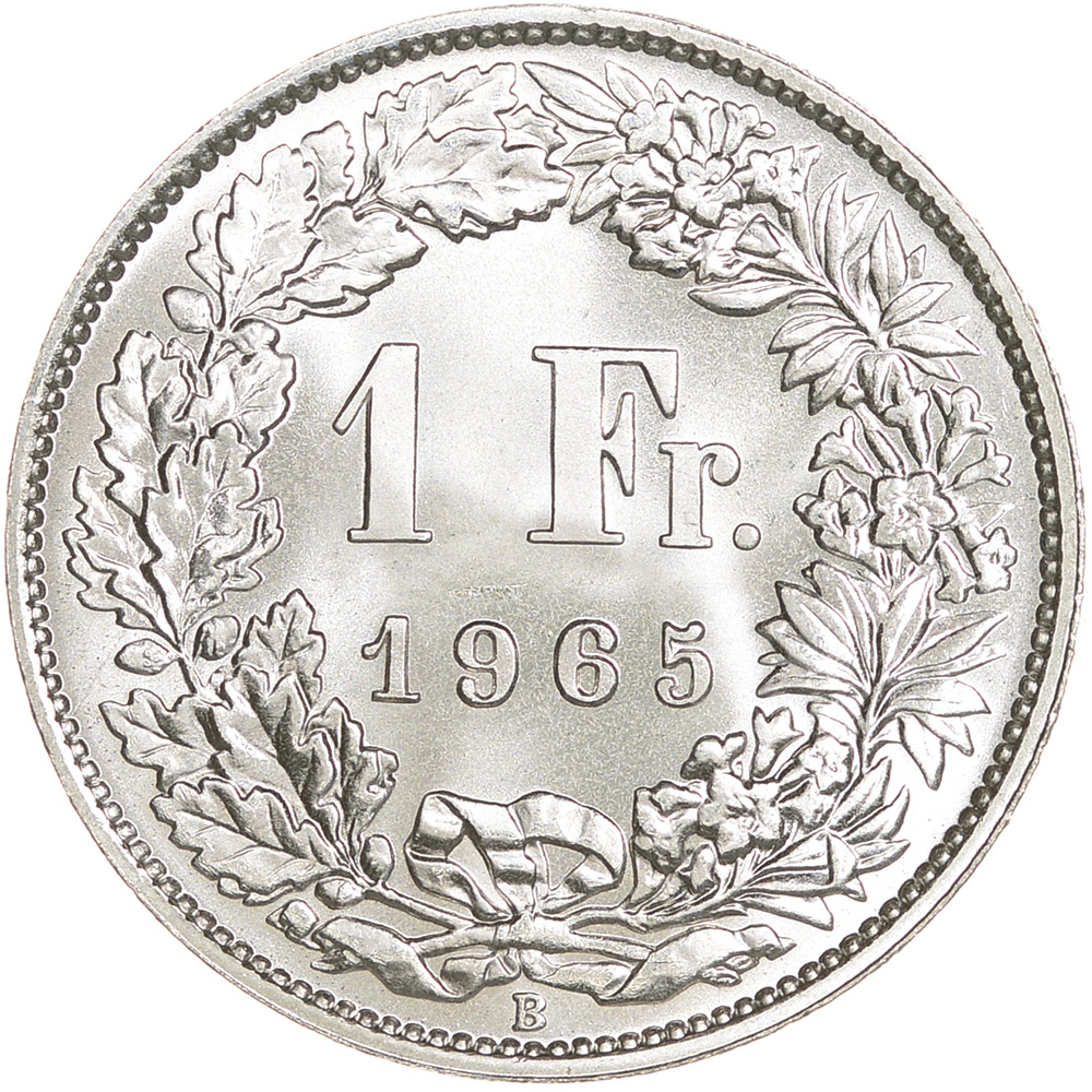 1 Franken, 1965, Stempelglanz