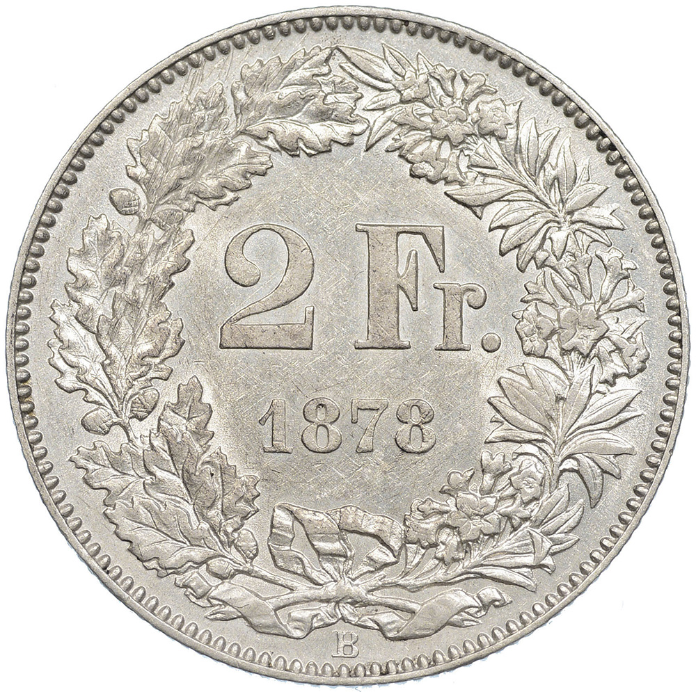 2 Franken, 1878, vz-unz