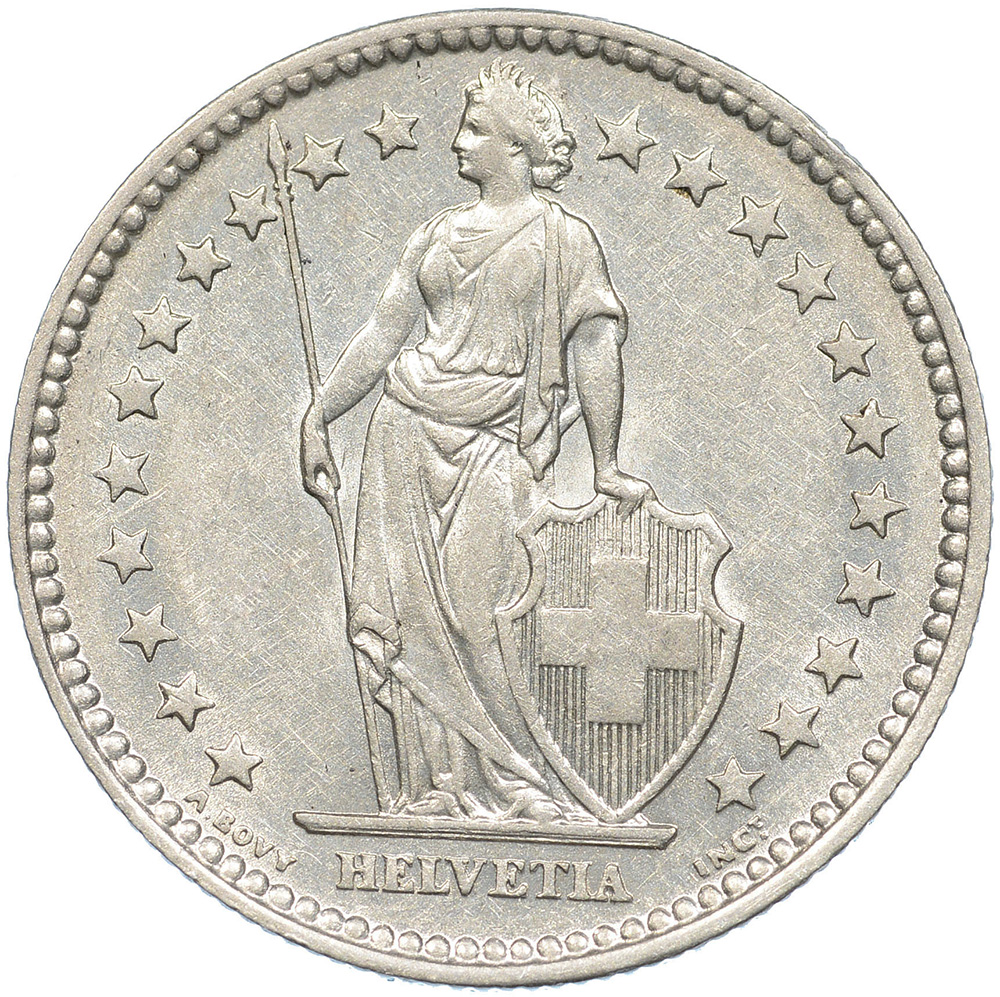 2 Franken, 1878, vz-unz