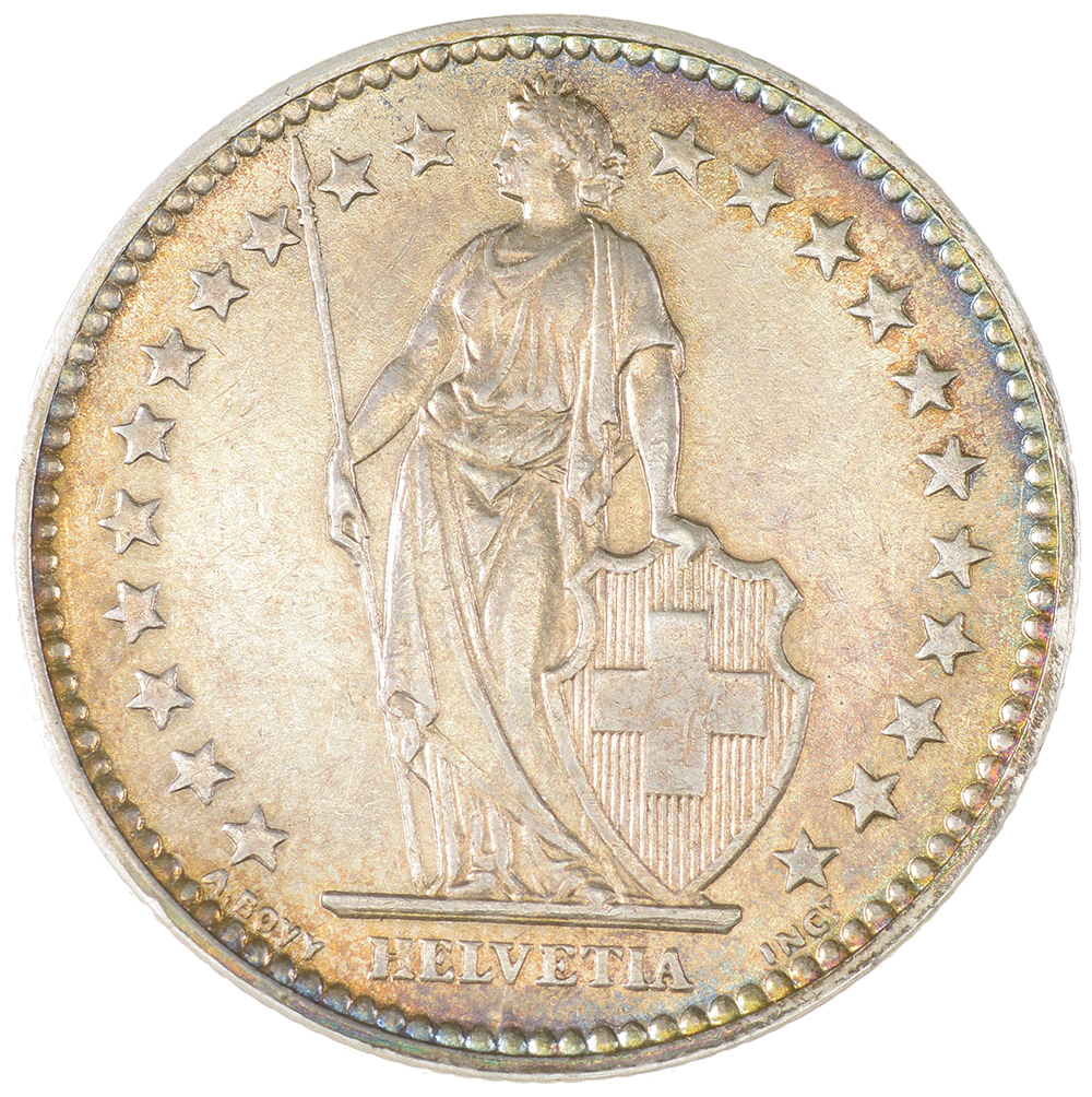 2 Franken, 1879, vz-unz