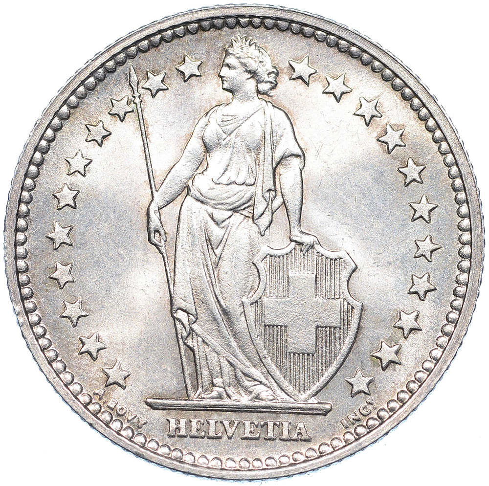 2 Franken, 1886, Stempelglanz