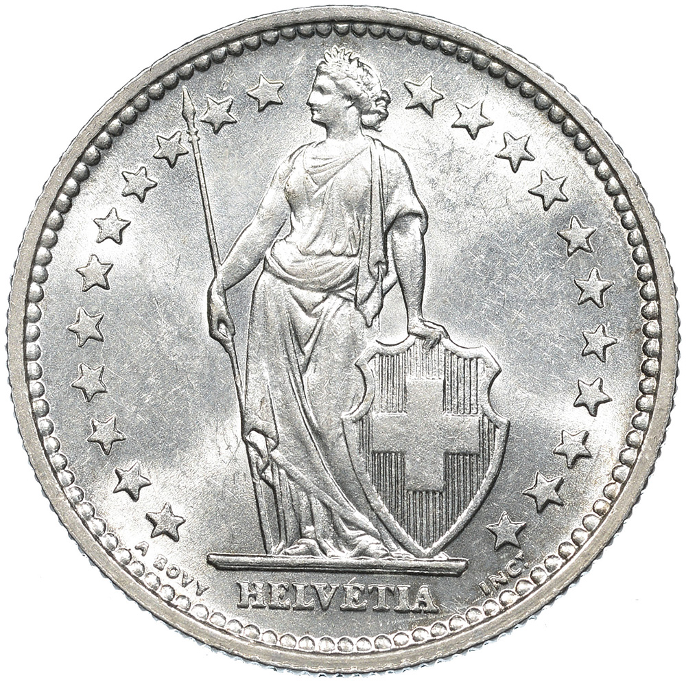2 Franken, 1905, unzirkuliert