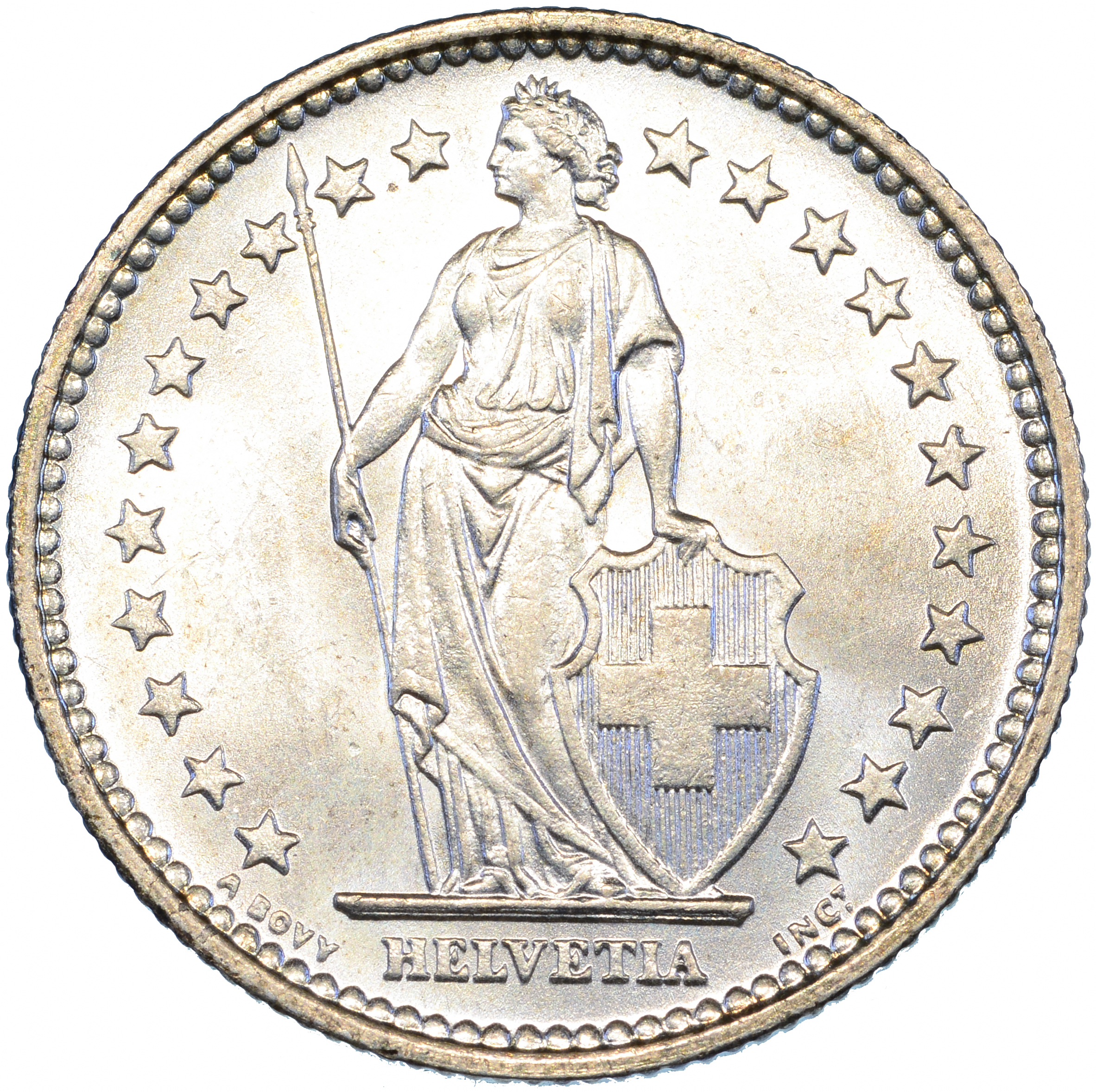 2 Franken, 1906, Stempelglanz