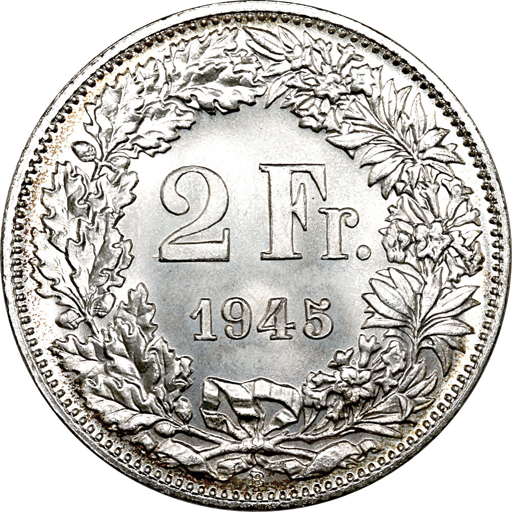 2 Franken, 1945, Erstabschlag