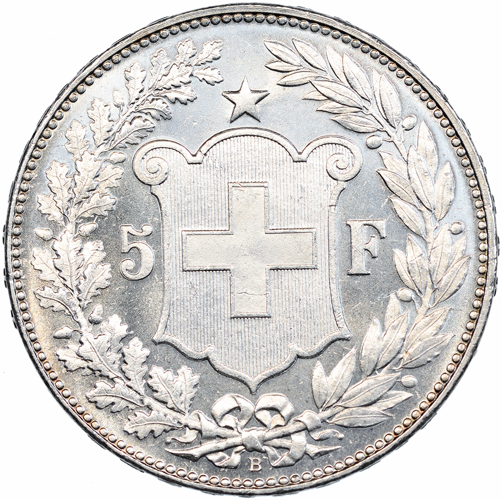 5 Franken, 1904, Stempelglanz