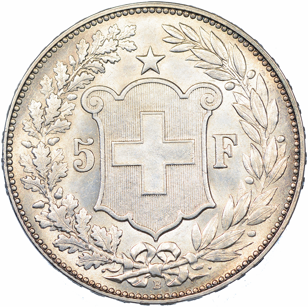 5 Franken, 1904, unz/stgl