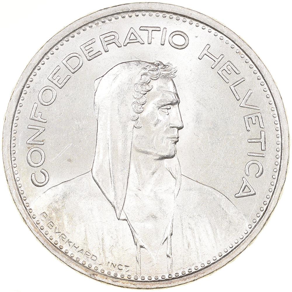 5 Franken, 1950, unzirkuliert