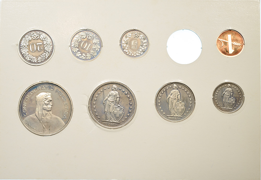 Münzensatz, 1977, Stempelglanz, Kupfer/Nickel